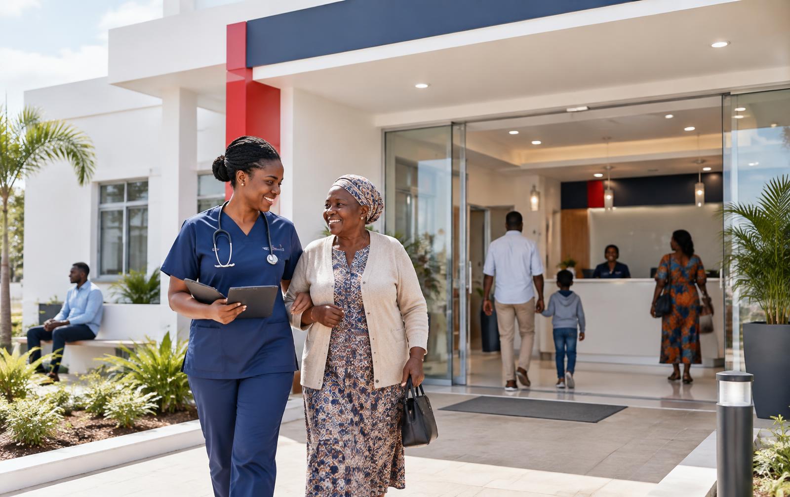Nzeveni West Medical Center patient arriving for care